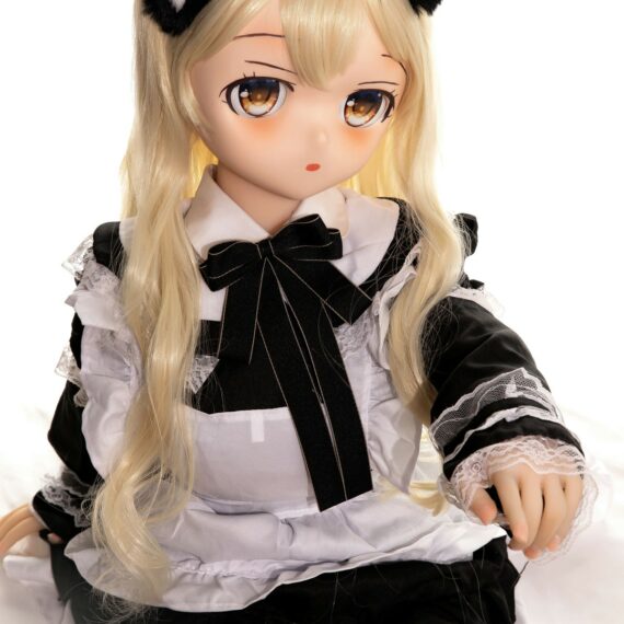 Ikumi Blonde Anime Sex Doll With PVC Head NakeDoll