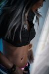 Kiara - Bony Black Skin Lifelike Real Doll with Metal Skeleton-VSDoll Realistic Sex Doll