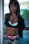 Kiara - Bony Black Skin Lifelike Real Doll with Metal Skeleton-VSDoll Realistic Sex Doll