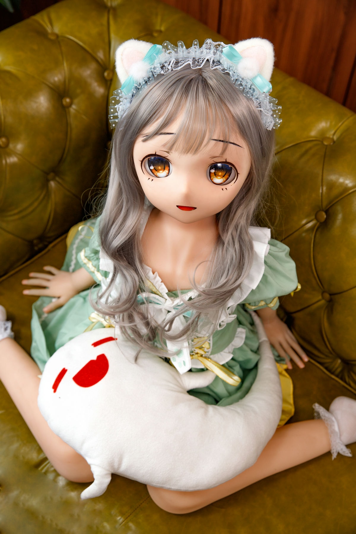 Akina Mini Anime Sex Doll med PVChuvud 💋 NakeDoll
