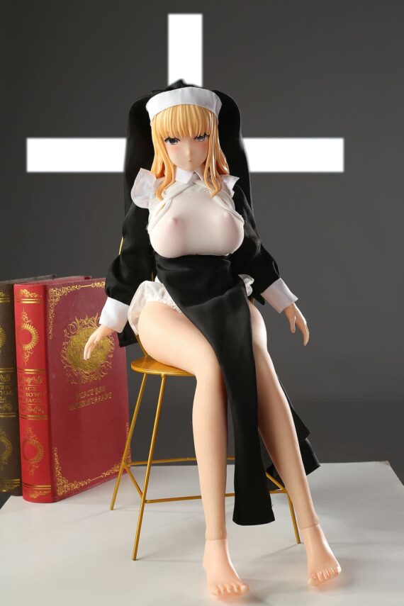 Yumi-2ft1-65cm-Nun-Silicone-Sex-Doll-With-BJD-Head