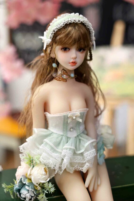 6 Jodie - 1ft7(50cm) Cute Tiny Sex Doll With BJD Head
