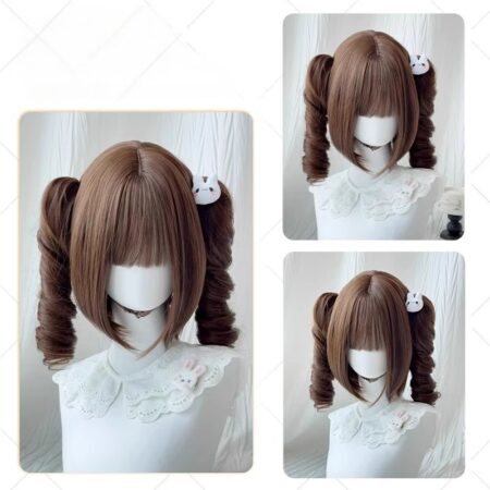 Caramel lolita detachable Roman roll1