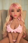 CheapLifelikeSkinyPinkHairTPESexDoll