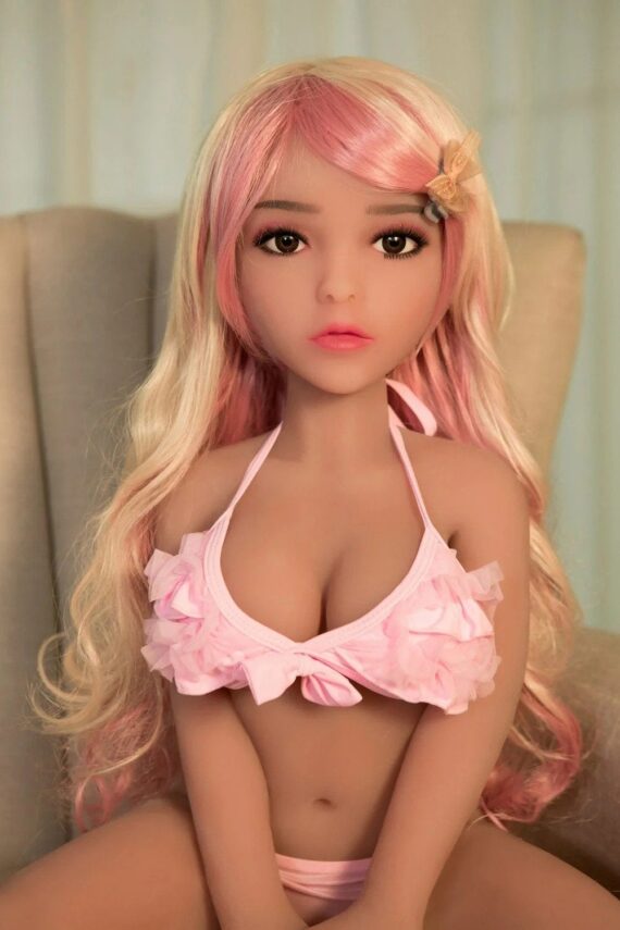 CheapLifelikeSkinyPinkHairTPESexDoll
